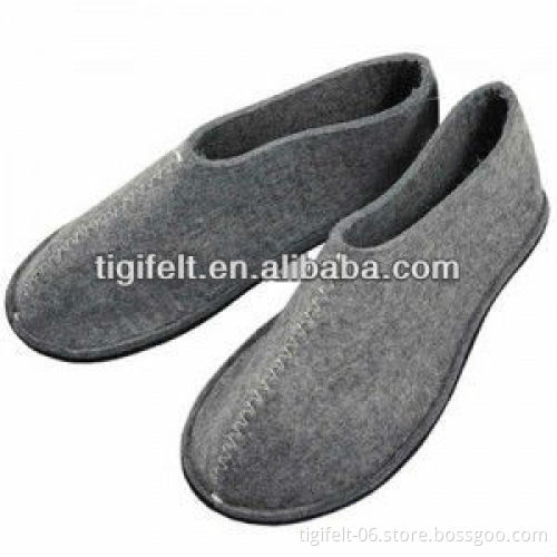 colored felt shoes of different sizes with high quality